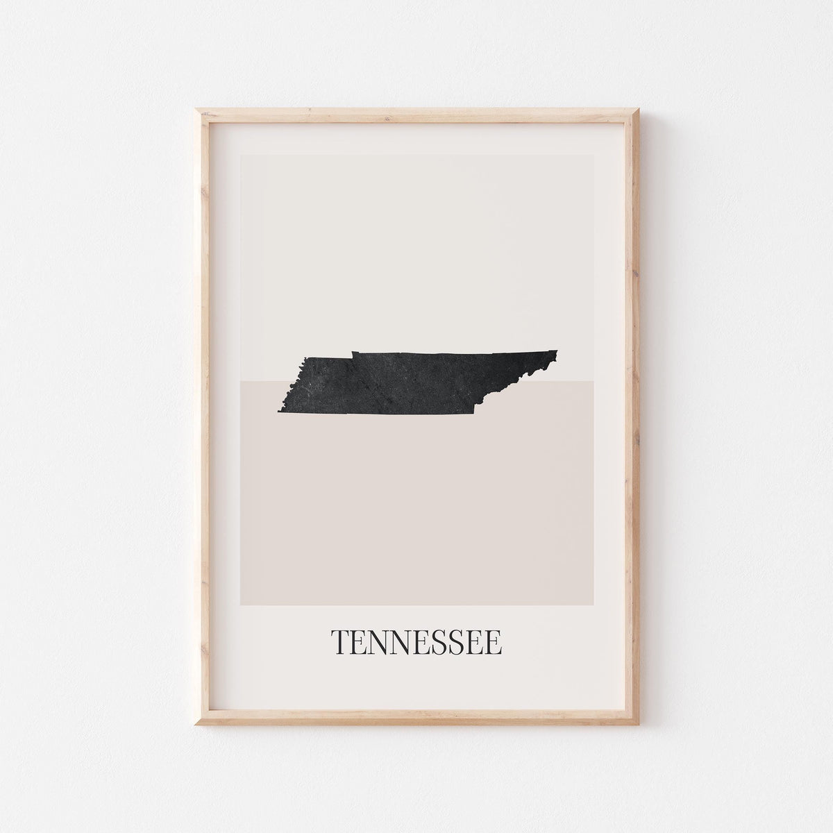 tennessee usa map poster - minimalist boho wall art - digital download - image 1
