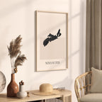 nova scotia canada map poster - minimalist boho wall art - digital download - image 2