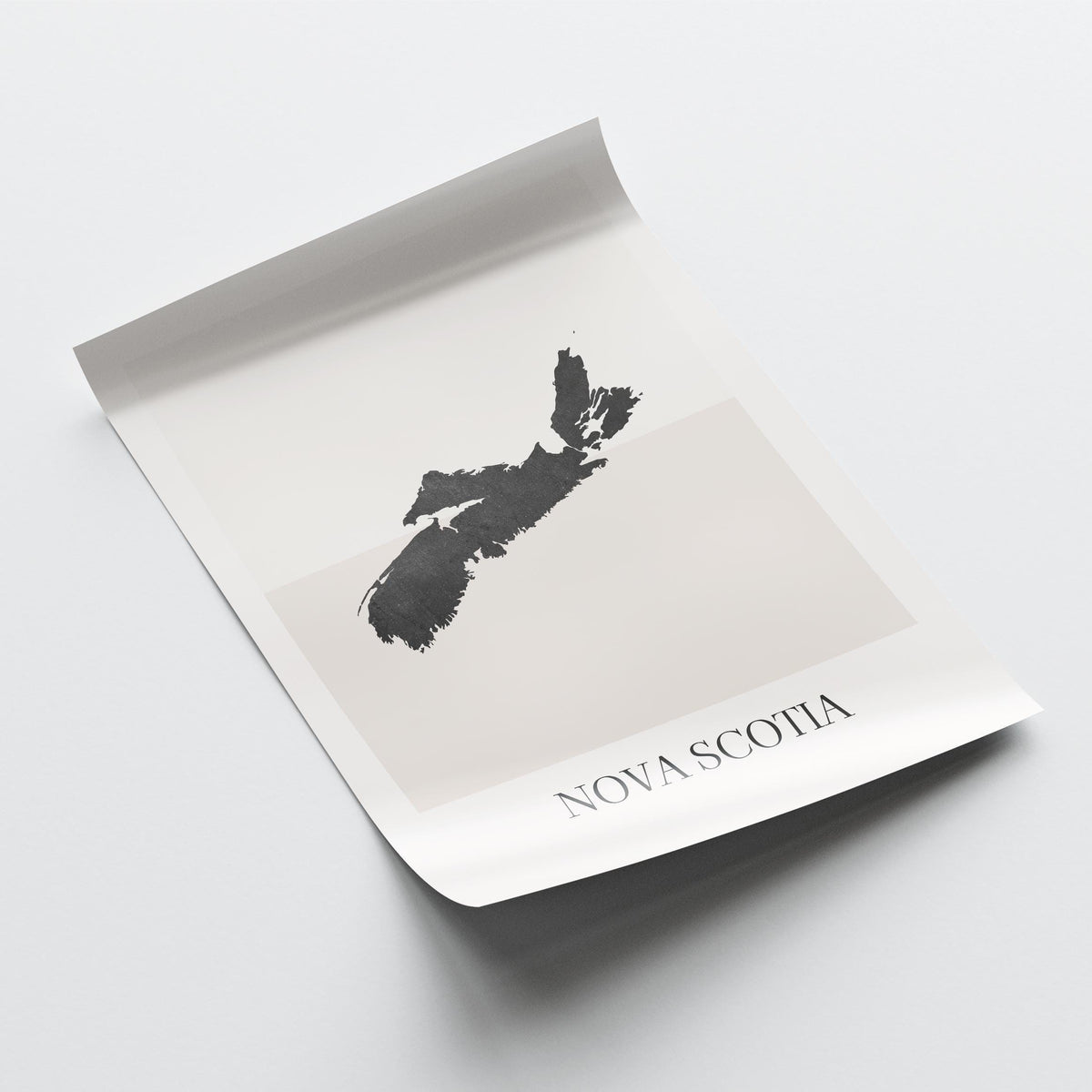nova scotia canada map poster - minimalist boho wall art - digital download - image 4