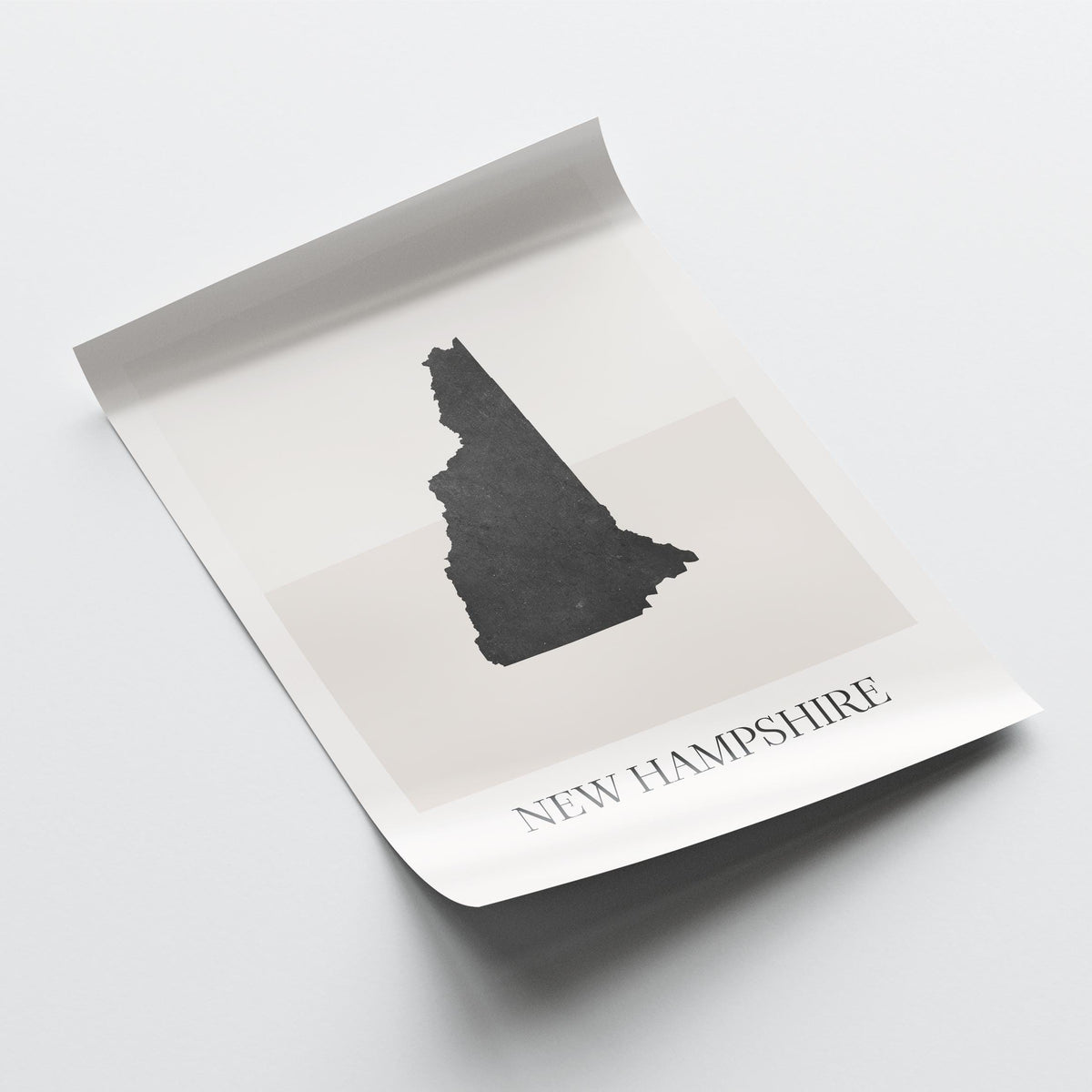 new hampshire usa map poster - minimalist boho wall art - digital download - image 4