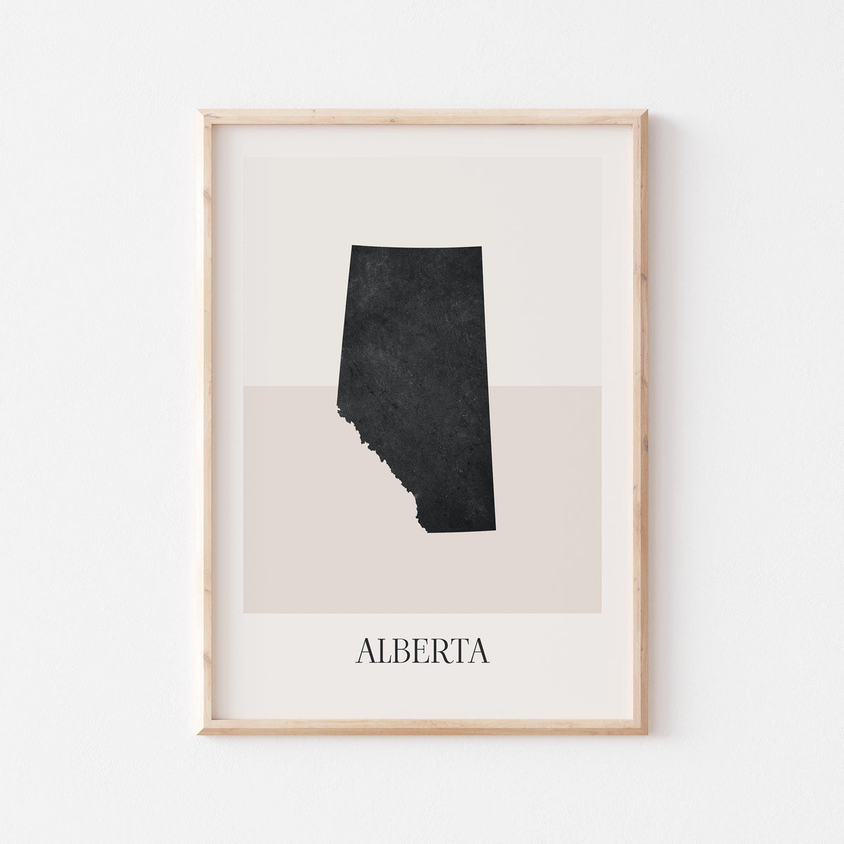 alberta canada map poster - minimalist boho wall art - digital download - image 1