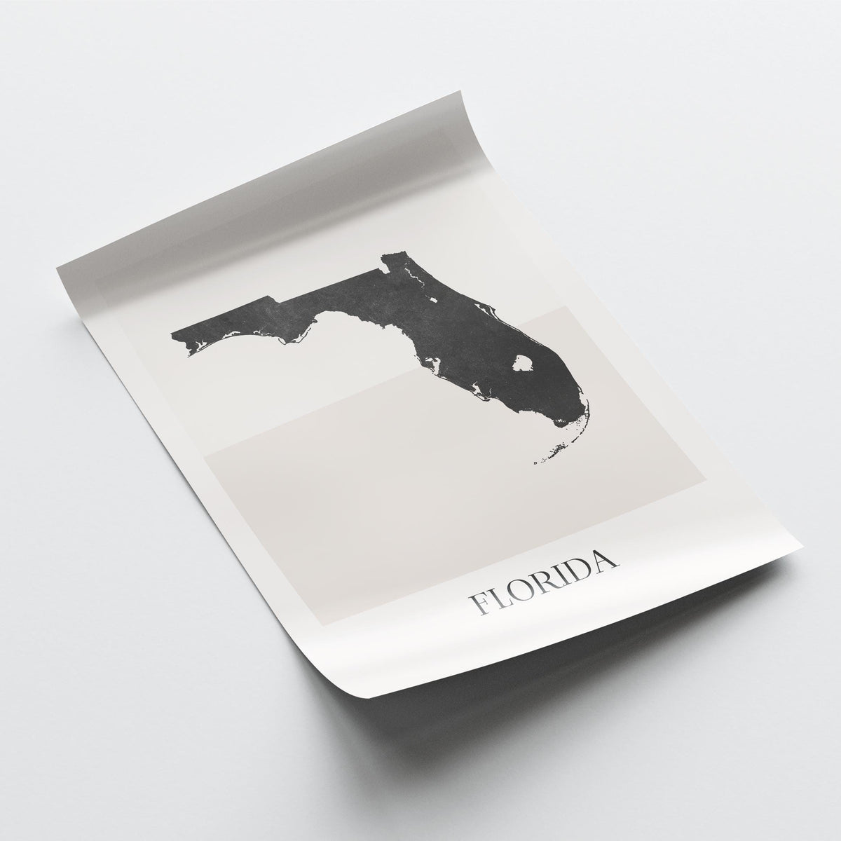 florida usa map poster - minimalist boho wall art - digital download - image 4