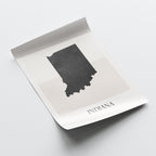 indiana usa map poster - minimalist boho wall art - digital download - image 4
