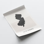 new jersey usa map poster - minimalist boho wall art - digital download - image 4