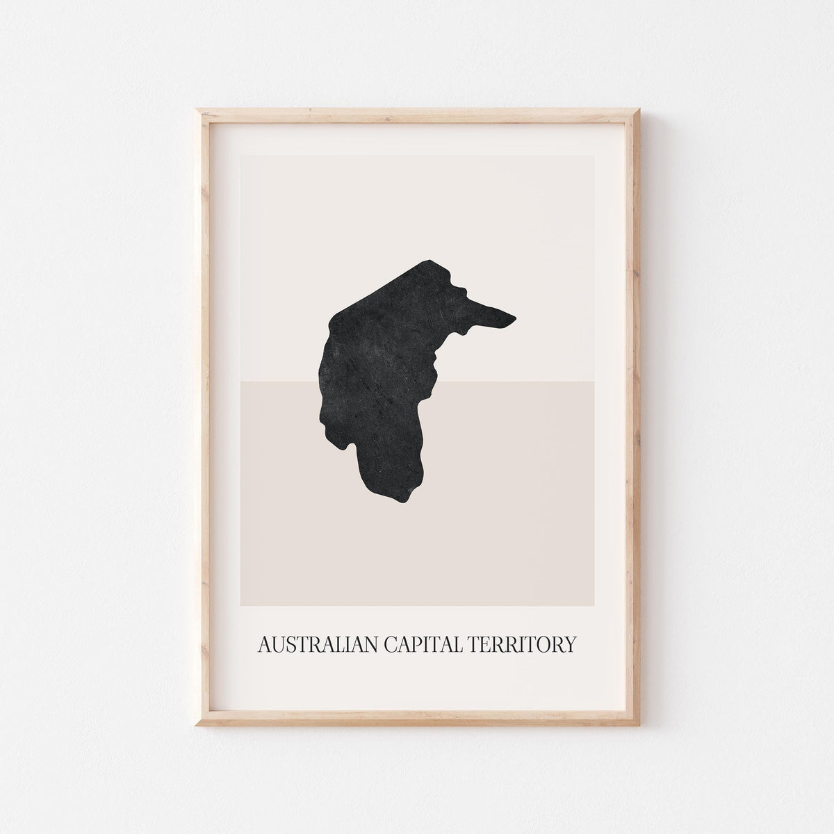australian capital territory australia map poster - minimalist boho wall art - digital download - image 1