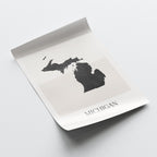 michigan usa map poster - minimalist boho wall art - digital download - image 4