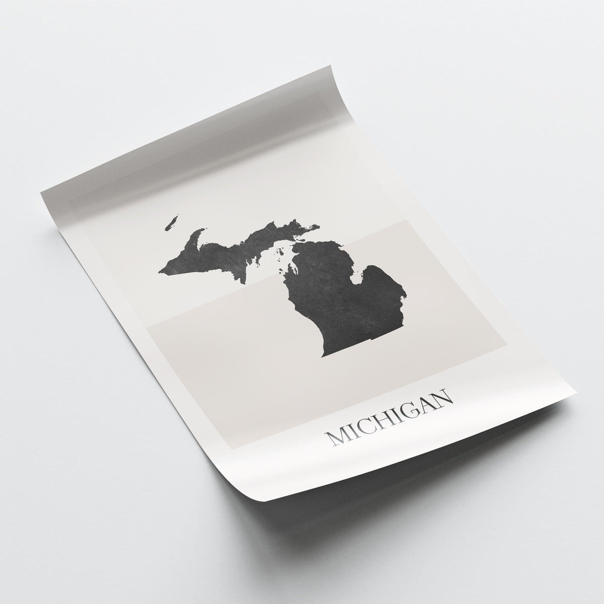 michigan usa map poster - minimalist boho wall art - digital download - image 4