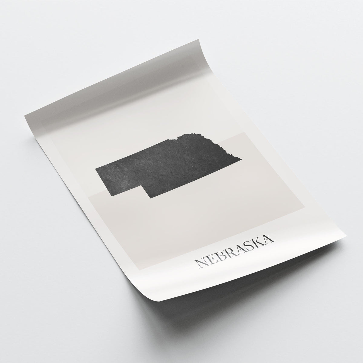 nebraska usa map poster - minimalist boho wall art - digital download - image 4