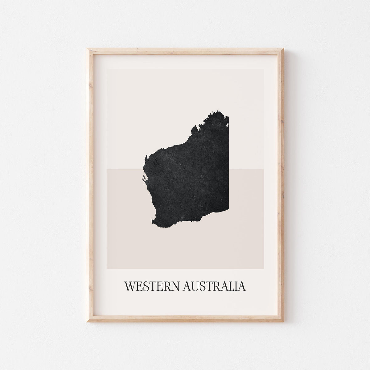 western australia australia map poster - minimalist boho wall art - digital download - image 1