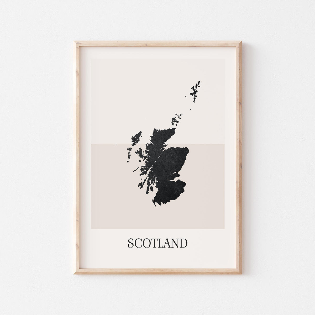 scotland united kingdom map poster - minimalist boho wall art - digital download - image 1