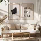 western australia australia map poster - minimalist boho wall art - digital download - image 5