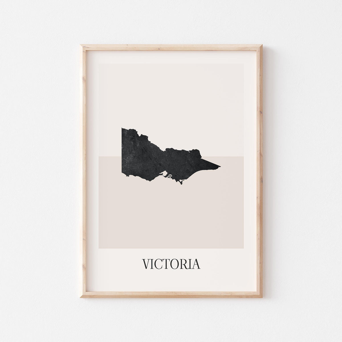 victoria australia map poster - minimalist boho wall art - digital download - image 1
