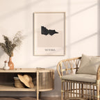 victoria australia map poster - minimalist boho wall art - digital download - image 3