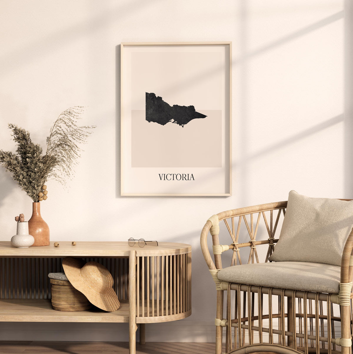 victoria australia map poster - minimalist boho wall art - digital download - image 3