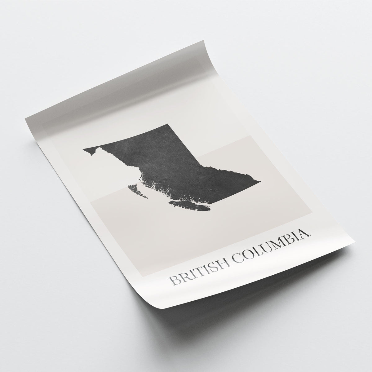 british columbia canada map poster - minimalist boho wall art - digital download - image 4