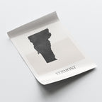 vermont usa map poster - minimalist boho wall art - digital download - image 4