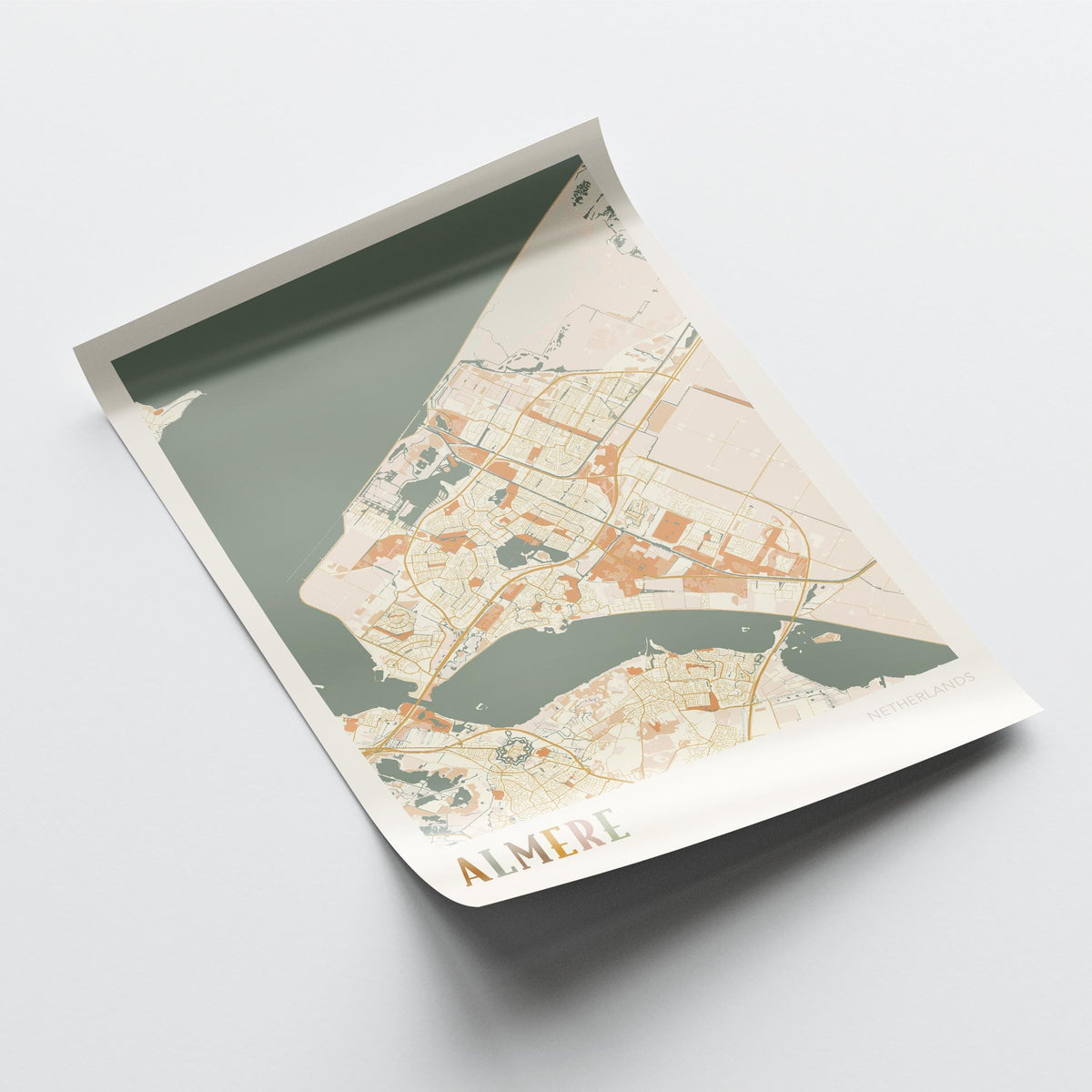 almere netherlands map poster - image 4