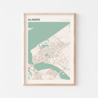 almere netherlands map poster - image 1