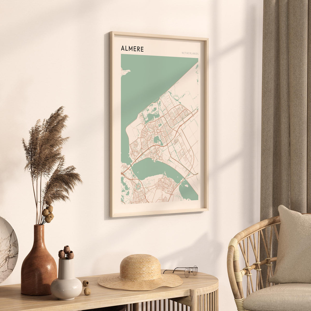 almere netherlands map poster - image 2