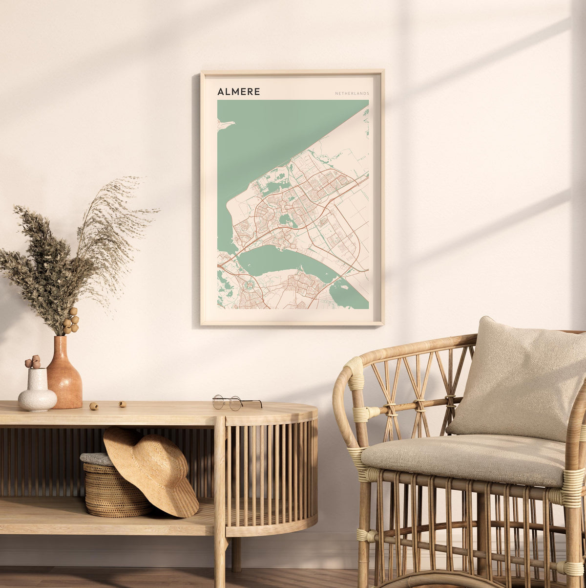 almere netherlands map poster - image 3