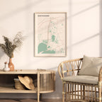 giethoorn netherlands map poster - image 3