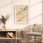 leiden netherlands map poster - image 3