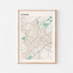 leiden netherlands map poster - image 1