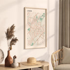 leiden netherlands map poster - image 2