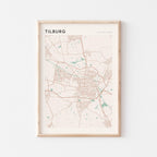 tilburg netherlands map poster - image 1