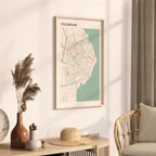 volendam netherlands map poster - image 2