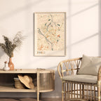 zwolle netherlands map poster - image 3