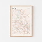 furth germany map poster - image 1