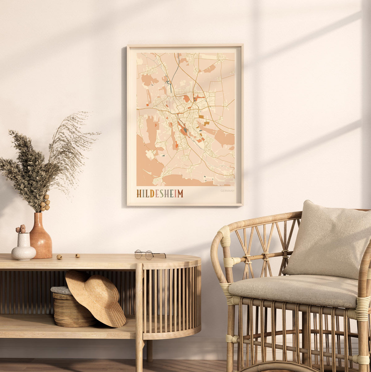 hildesheim germany map poster - image 3