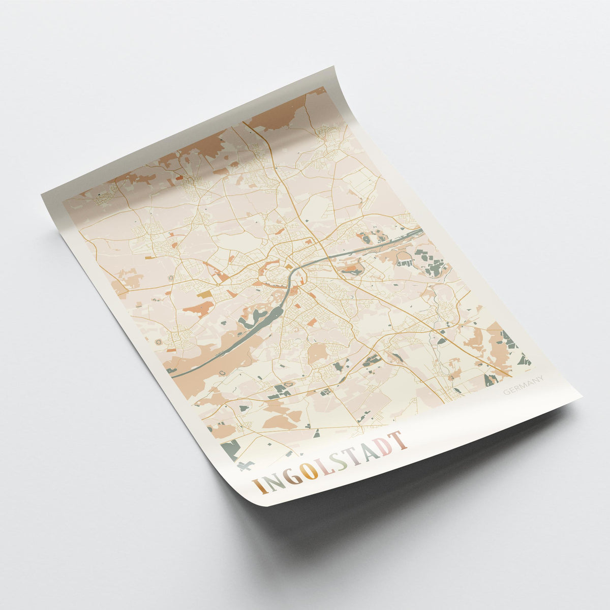 ingolstadt germany map poster - image 4