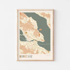 konstanz germany map poster - image 1