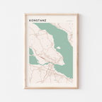konstanz germany map poster - image 1