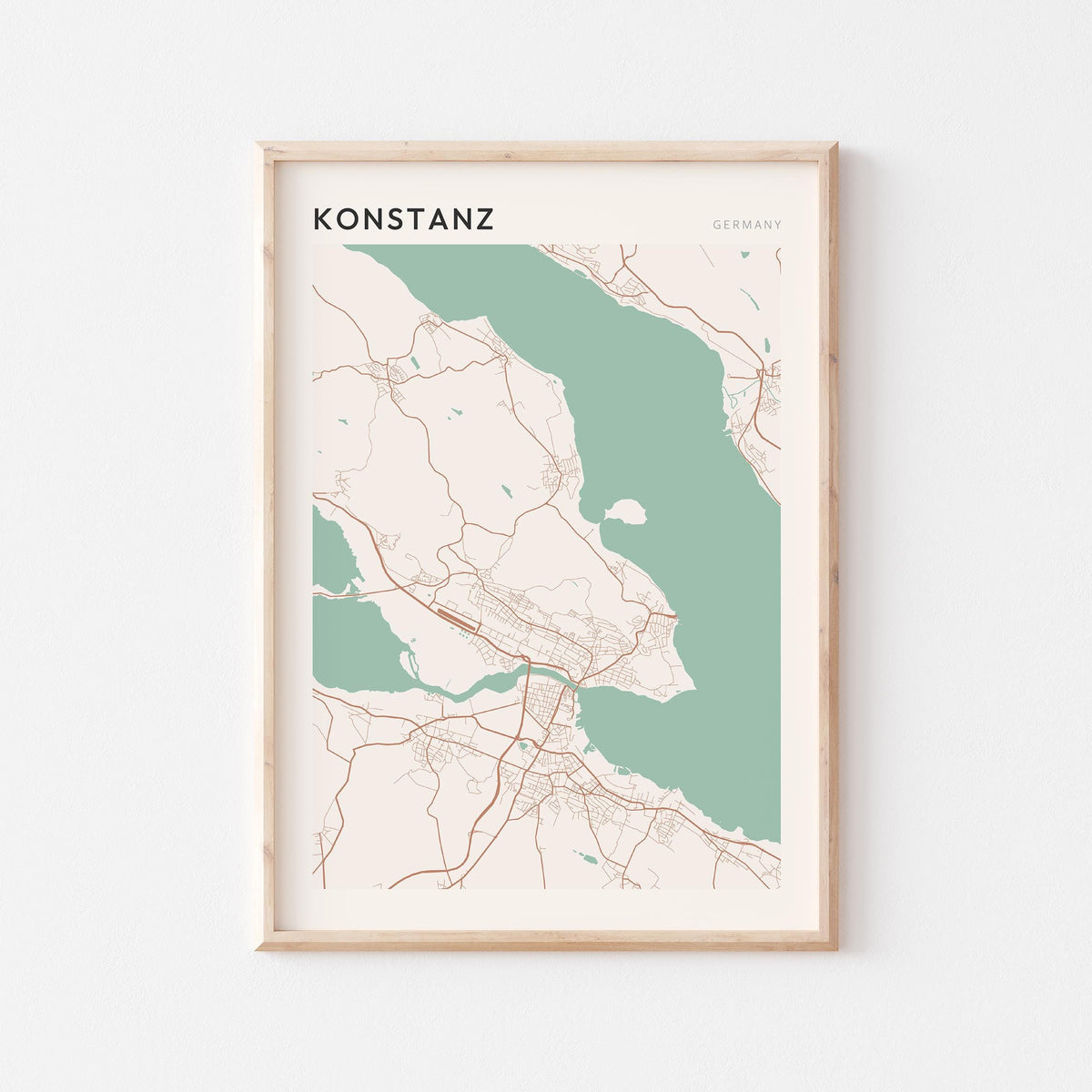 konstanz germany map poster - image 1
