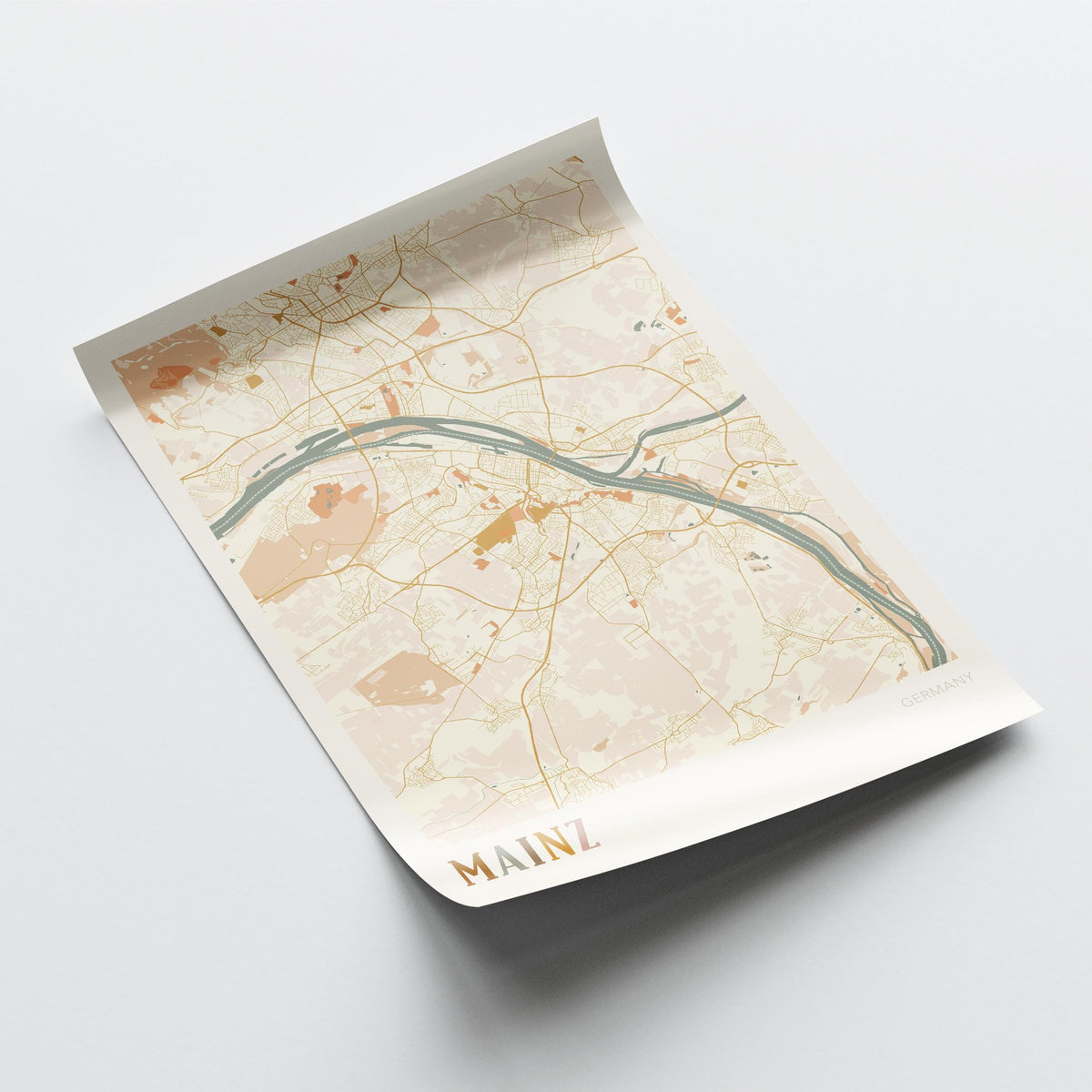 mainz germany map poster - image 4