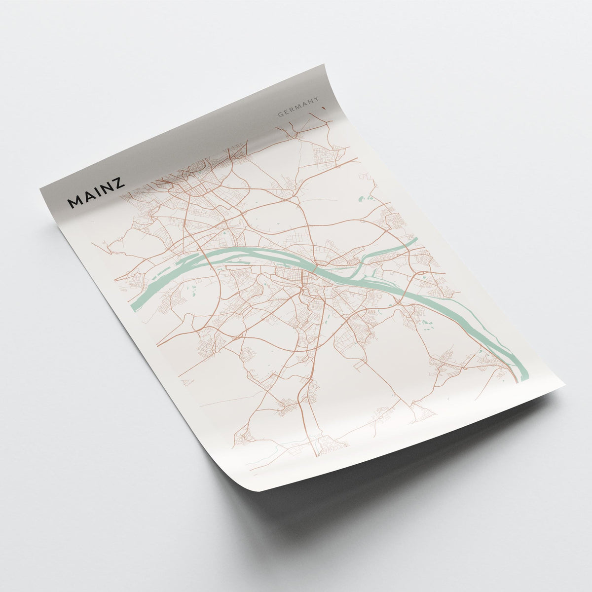 mainz germany map poster - image 4