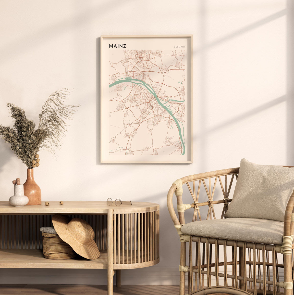 mainz germany map poster - image 3