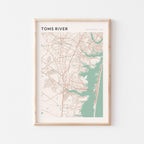 toms river, new jersey map poster - image 1