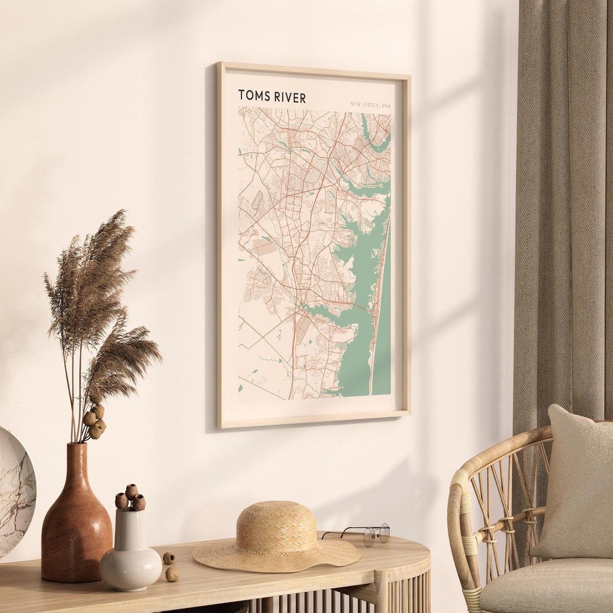 toms river, new jersey map poster - image 2