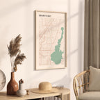 granite bay, california map poster - image 2