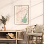 granite bay, california map poster - image 3