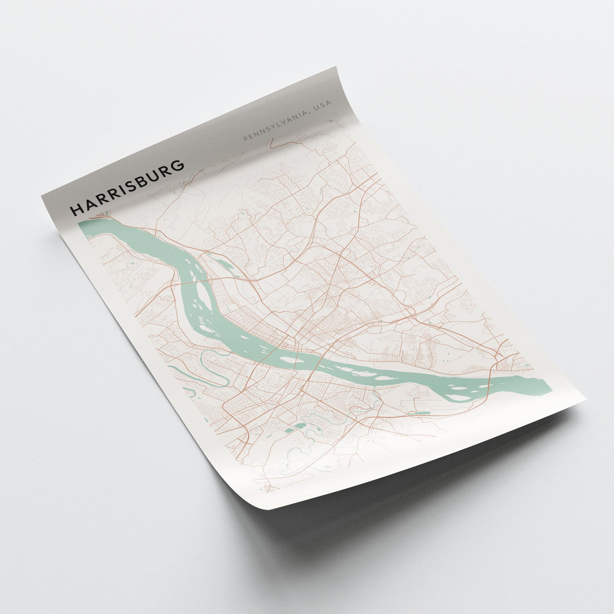 harrisburg, pennsylvania map poster - image 4