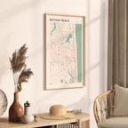 bethany beach, delaware map poster - image 2