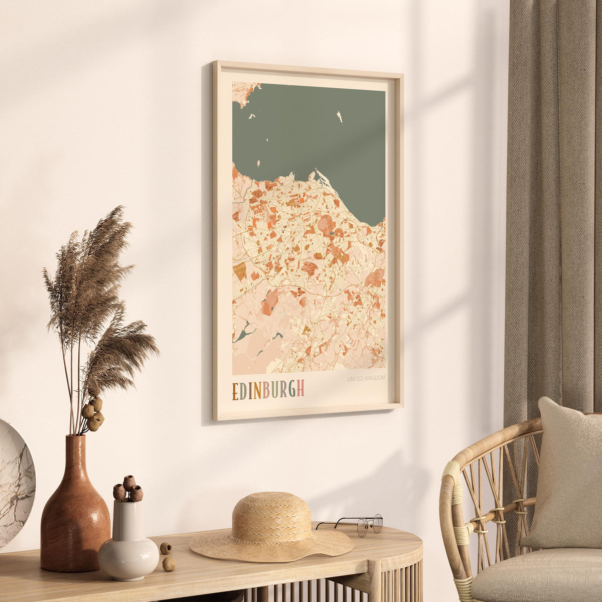 edinburgh, united kingdom map poster - image 2