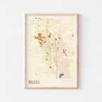 ukiah, california map poster - image 1