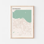 edinburgh, united kingdom map poster - image 1