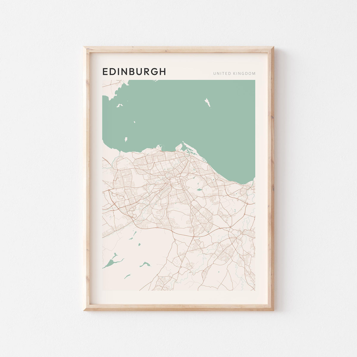 edinburgh, united kingdom map poster - image 1